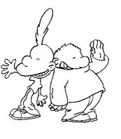 coloriage titeuf et hugo